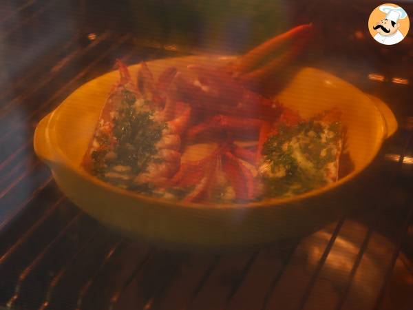 Gebackener Hummer mit Petersilie und Zitrone: Einfachheit und Raffinesse auf dem Tisch. - Zubereitung Schritt 6