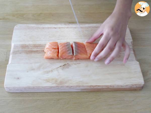 Blätterteigkranz mit Lachs und Senf - Zubereitung Schritt 2