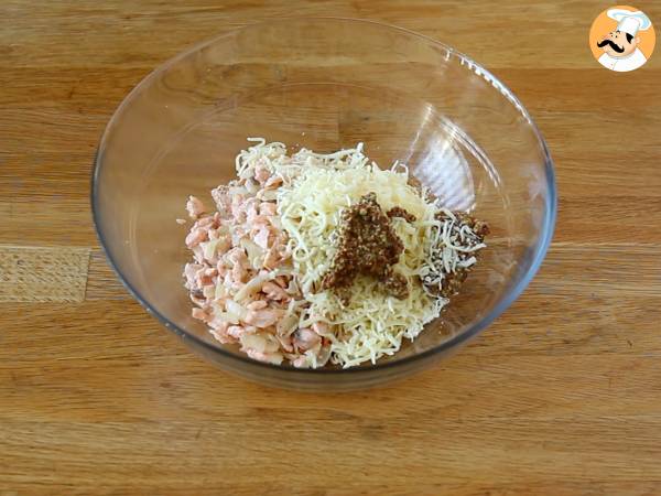 Blätterteigkranz mit Lachs und Senf - Zubereitung Schritt 6