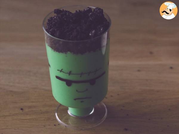 Frankenstein-Cremes für Halloween - Zubereitung Schritt 12