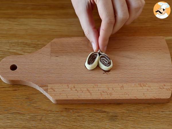 Blätterteigherzen mit Aufstrich zum Valentinstag - Zubereitung Schritt 6