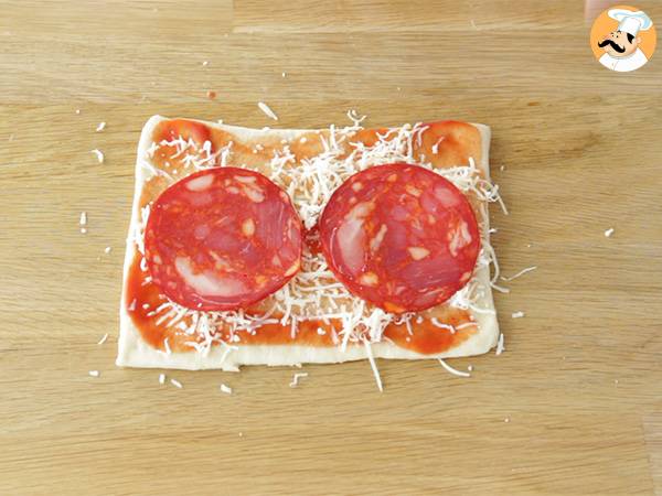 Pizza-Waffeln - Zubereitung Schritt 1