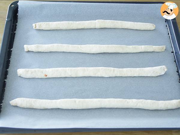 Kleine Schnüre mit Chorizo - Zubereitung Schritt 4