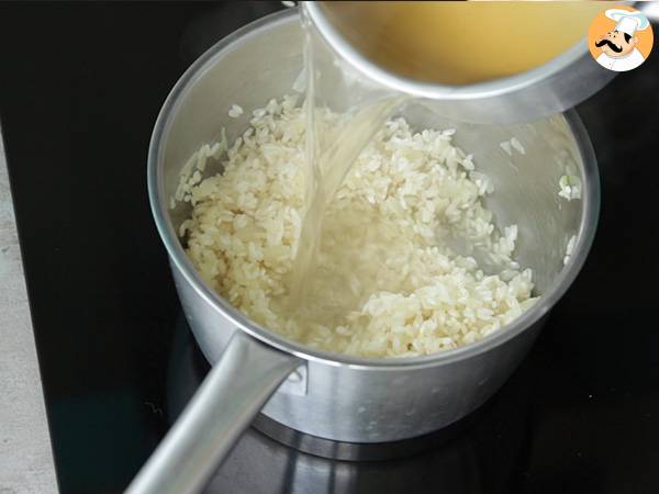 Risotto mit Käse und Chorizo - Zubereitung Schritt 4