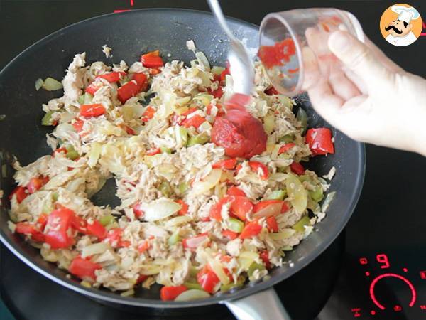 Empanada mit Thunfisch auf spanische Art - Zubereitung Schritt 4