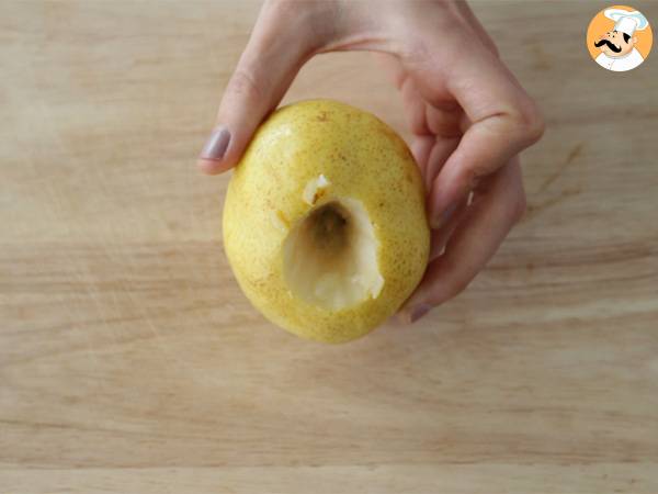 Blätterteigbirnen mit Schokoladenkern - Zubereitung Schritt 1