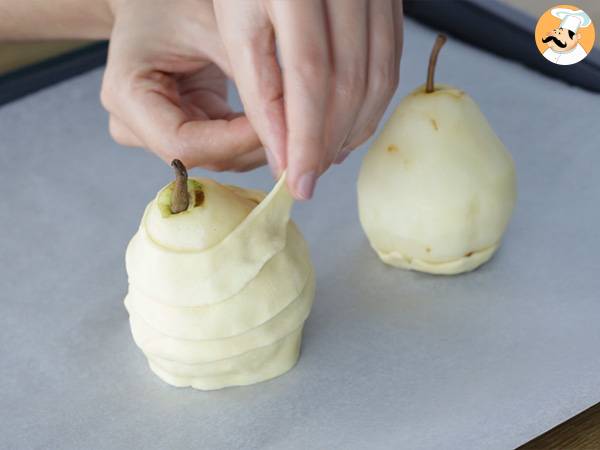 Blätterteigbirnen mit Schokoladenkern - Zubereitung Schritt 5