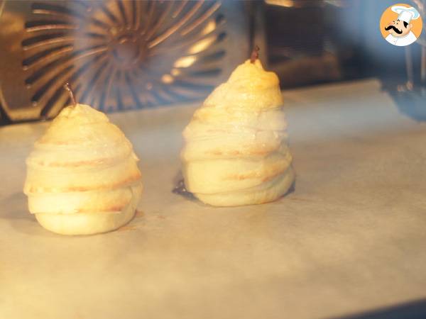 Blätterteigbirnen mit Schokoladenkern - Zubereitung Schritt 6