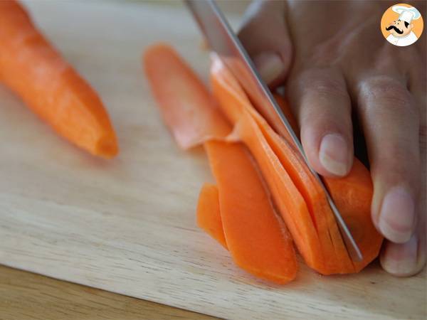 Karottenrosen - Zubereitung Schritt 1