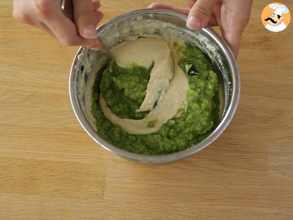 Zucchini-Moelleux mit Kiri-Herz - Zubereitung Schritt 3