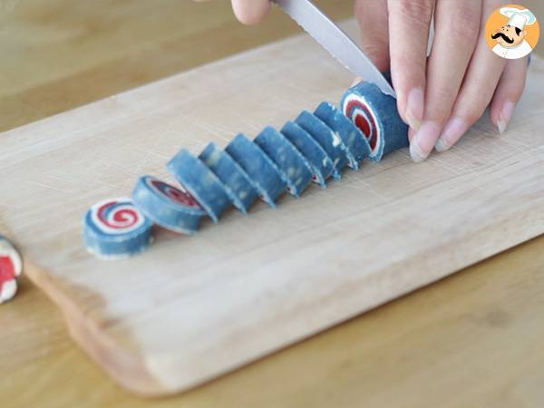 Dreifarbiges Mürbegebäck, französische Flagge - Zubereitung Schritt 5