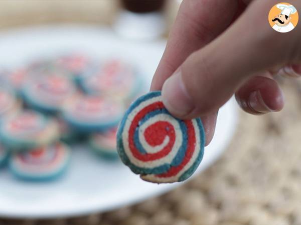 Dreifarbiges Mürbegebäck, französische Flagge - Zubereitung Schritt 7
