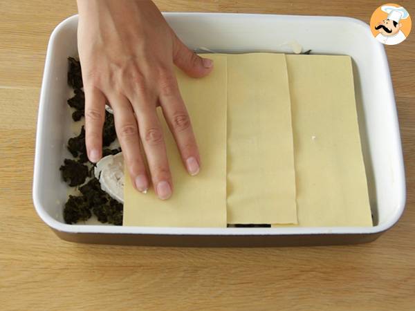 Lasagne mit Spinat und Ziegenkäse - Zubereitung Schritt 3