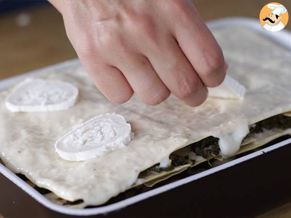 Lasagne mit Spinat und Ziegenkäse - Zubereitung Schritt 4