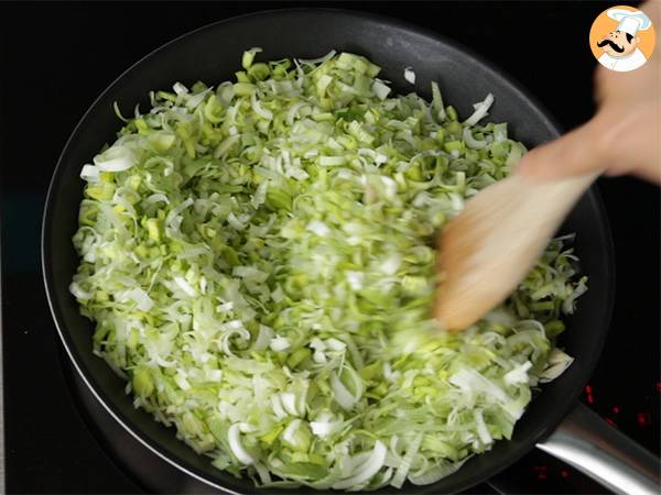 Lauchtorte (6 einfache Schritte und Video) - Zubereitung Schritt 1