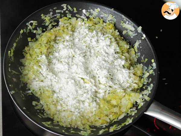 Lauchtorte (6 einfache Schritte und Video) - Zubereitung Schritt 2