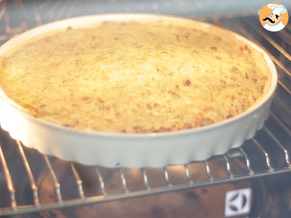 Lauchtorte (6 einfache Schritte und Video) - Zubereitung Schritt 5