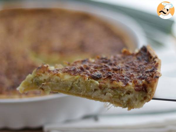 Lauchtorte (6 einfache Schritte und Video) - Zubereitung Schritt 6