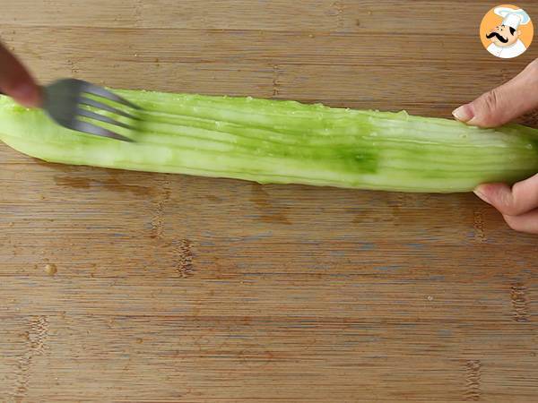 Vegane Cupcakes aus Gurken und Hummus - Zubereitung Schritt 2