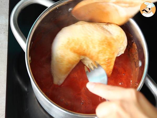 Baskisches Huhn - Zubereitung Schritt 4