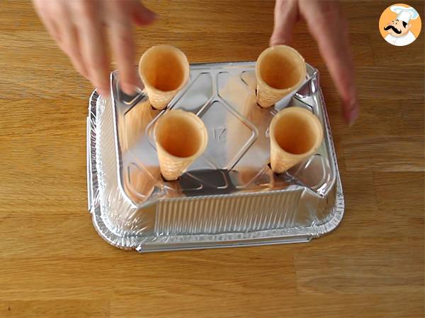 Tannenbäume Brownies - Zubereitung Schritt 1