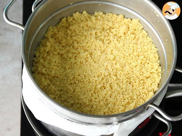 Traditionelles marokkanisches Couscous mit Huhn - Zubereitung Schritt 6