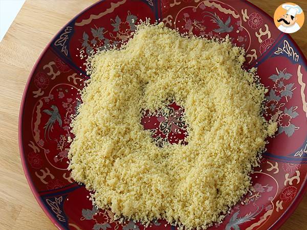 Traditionelles marokkanisches Couscous mit Huhn - Zubereitung Schritt 9