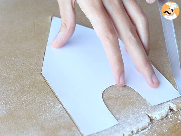 Lebkuchenhaus für Weihnachten - Zubereitung Schritt 3