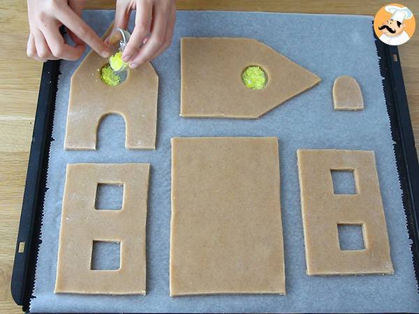 Lebkuchenhaus für Weihnachten - Zubereitung Schritt 4