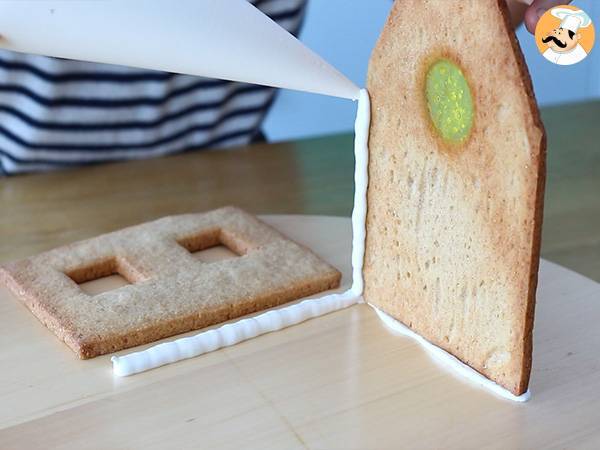Lebkuchenhaus für Weihnachten - Zubereitung Schritt 7