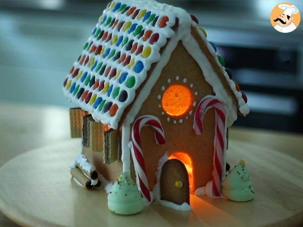 Lebkuchenhaus für Weihnachten - Zubereitung Schritt 14