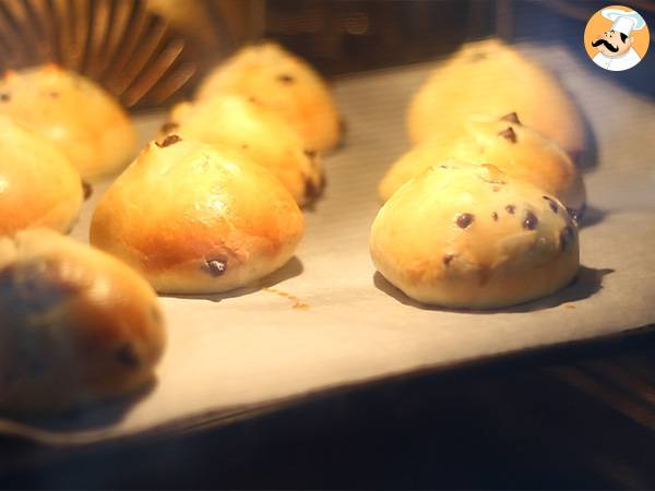 Kleine Brioches mit Schokolade - Zubereitung Schritt 10