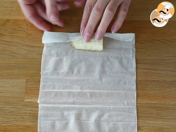 Knusprige Bananen mit Filoteig - Zubereitung Schritt 3