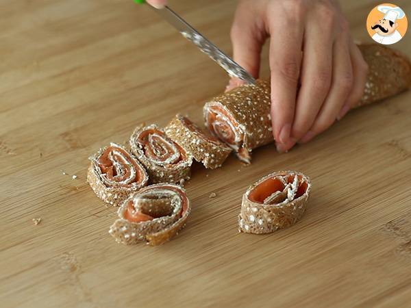 Buchweizenröllchen mit Lachs - Zubereitung Schritt 4