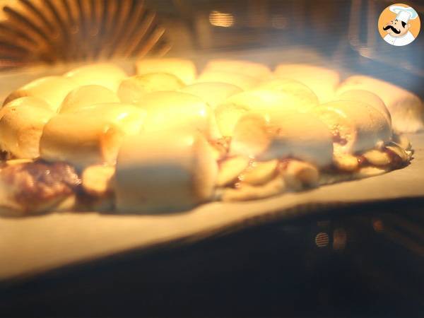 Süße Pizza Banane-Schokolade - Zubereitung Schritt 4