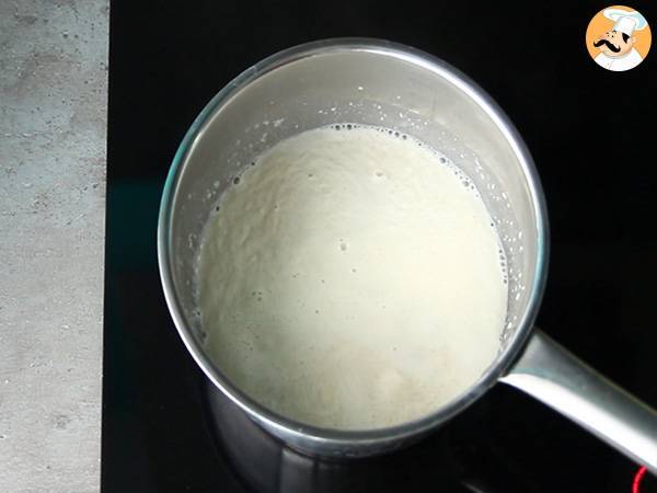 Vegane Panna Cotta mit Kokosnuss - Zubereitung Schritt 2