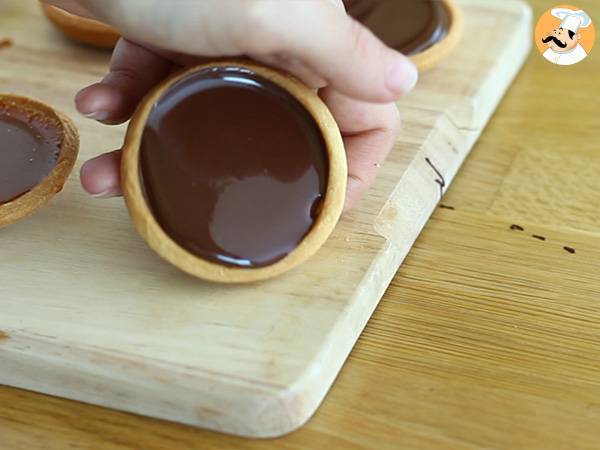 Törtchen mit Karamell und Schokolade - Zubereitung Schritt 8