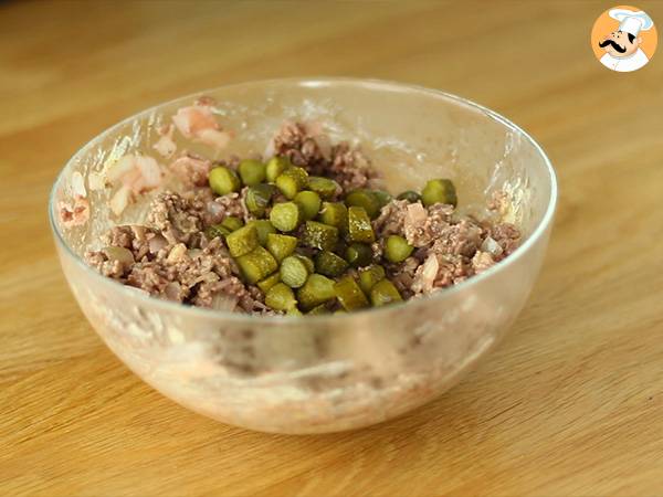 Hamburger-Torte, ein Cheeseburger zum Teilen! - Zubereitung Schritt 3