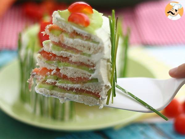 Sandwich Cake, der frische Kuchen zum Aperitif - Zubereitung Schritt 7