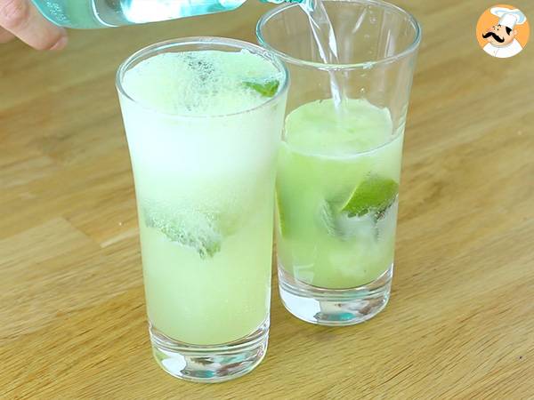 Gurken-Mojito, alkoholfreier Cocktail - Zubereitung Schritt 4