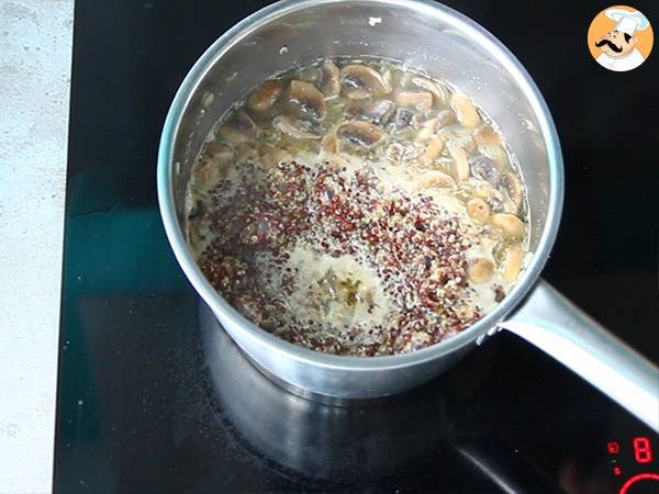 Quinoa-Risotto mit Pilzen - Zubereitung Schritt 3