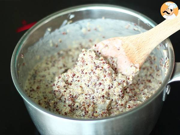 Quinoa-Risotto mit Pilzen - Zubereitung Schritt 4