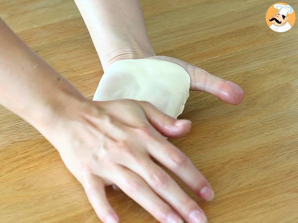 Gazellenhörner, das Rezept Schritt für Schritt erklärt - Zubereitung Schritt 3