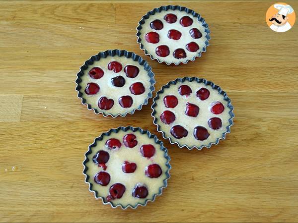 Mini Clafoutis mit Kirschen, glutenfrei - Zubereitung Schritt 3