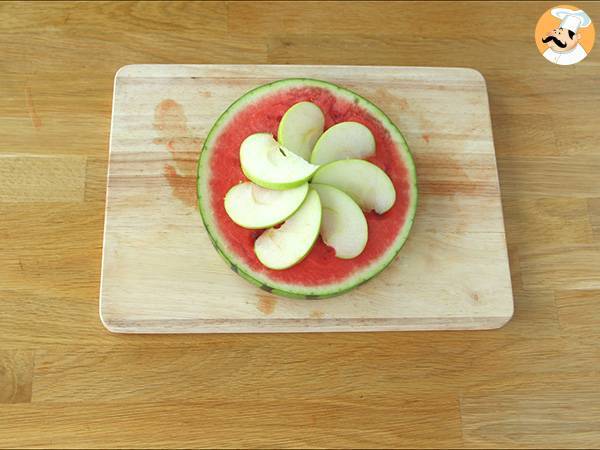 Pizza aus Wassermelone - Zubereitung Schritt 2