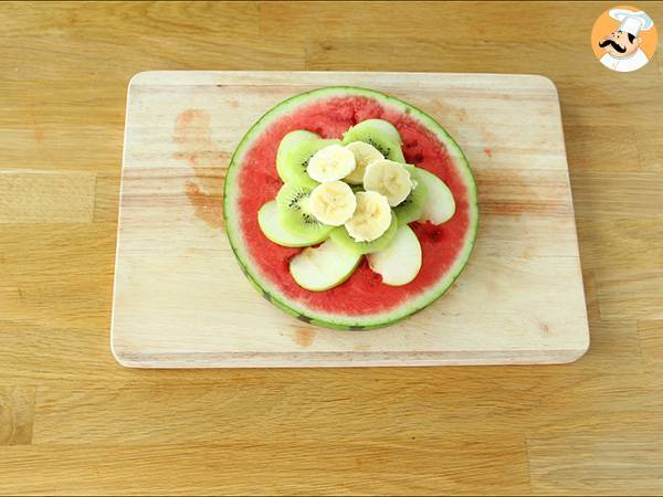 Pizza aus Wassermelone - Zubereitung Schritt 4