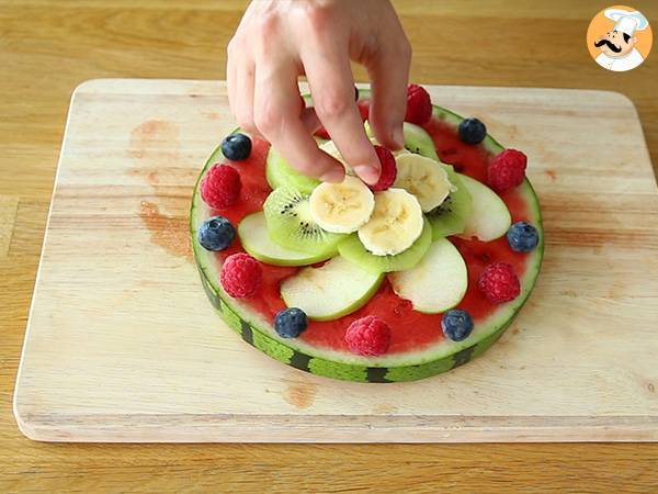 Pizza aus Wassermelone - Zubereitung Schritt 5