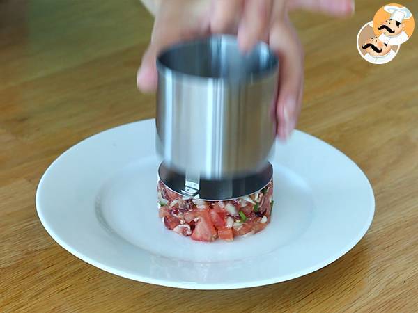 Tartar Schinken Melone Tomate - Zubereitung Schritt 4