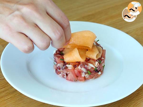 Tartar Schinken Melone Tomate - Zubereitung Schritt 5