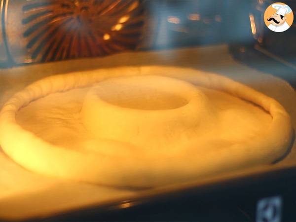 Pizza mit Kit Kat und Joghurt Danette mit Schokolade - Zubereitung Schritt 3